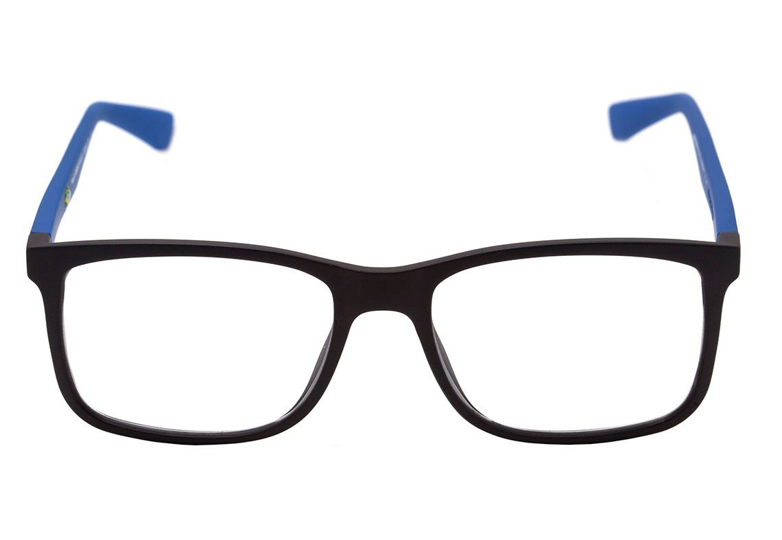 Óculos de Grau Mormaii Pequim Preto e Azul Fosco - Lente 5,3 cm