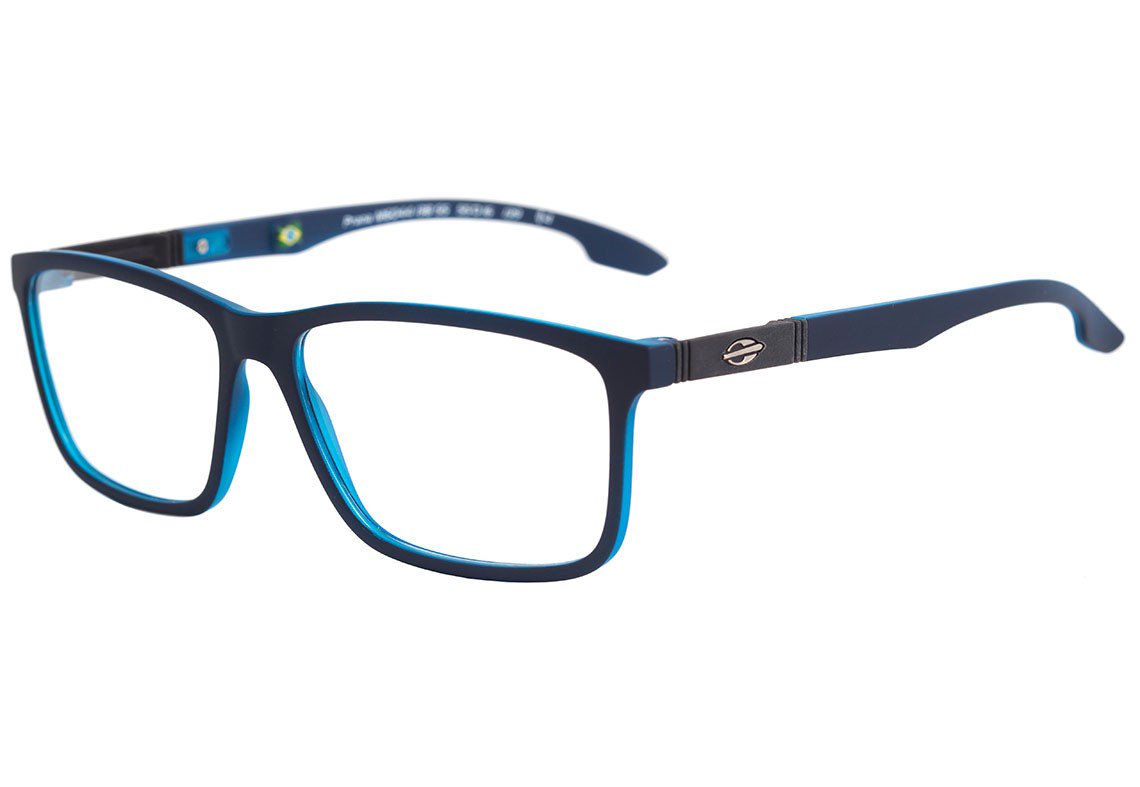 Óculos de Grau Mormaii Prana Azul Fosco e Translúcido - Lente 5,5 cm