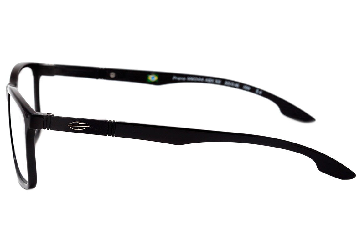 Óculos de Grau Mormaii Prana Preto Brilho - Lente 5,5 cm