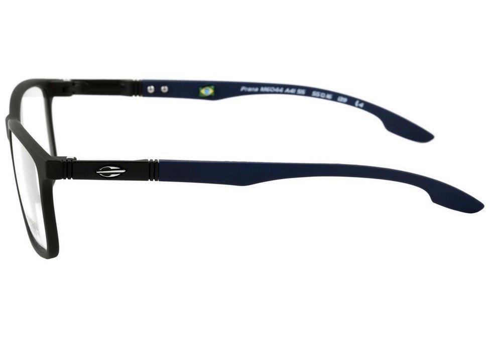 Mormaii Prana Preto e Azul Translúcido Fosco - Lente 5,5 cm - Grau