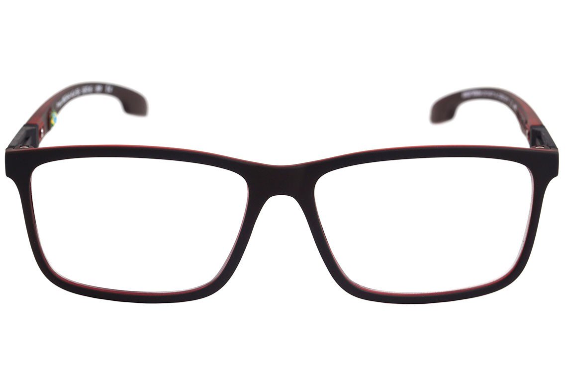 Óculos de Grau Mormaii Prana Preto e Vermelho Translúcido Fosco - Lente 5,5 cm