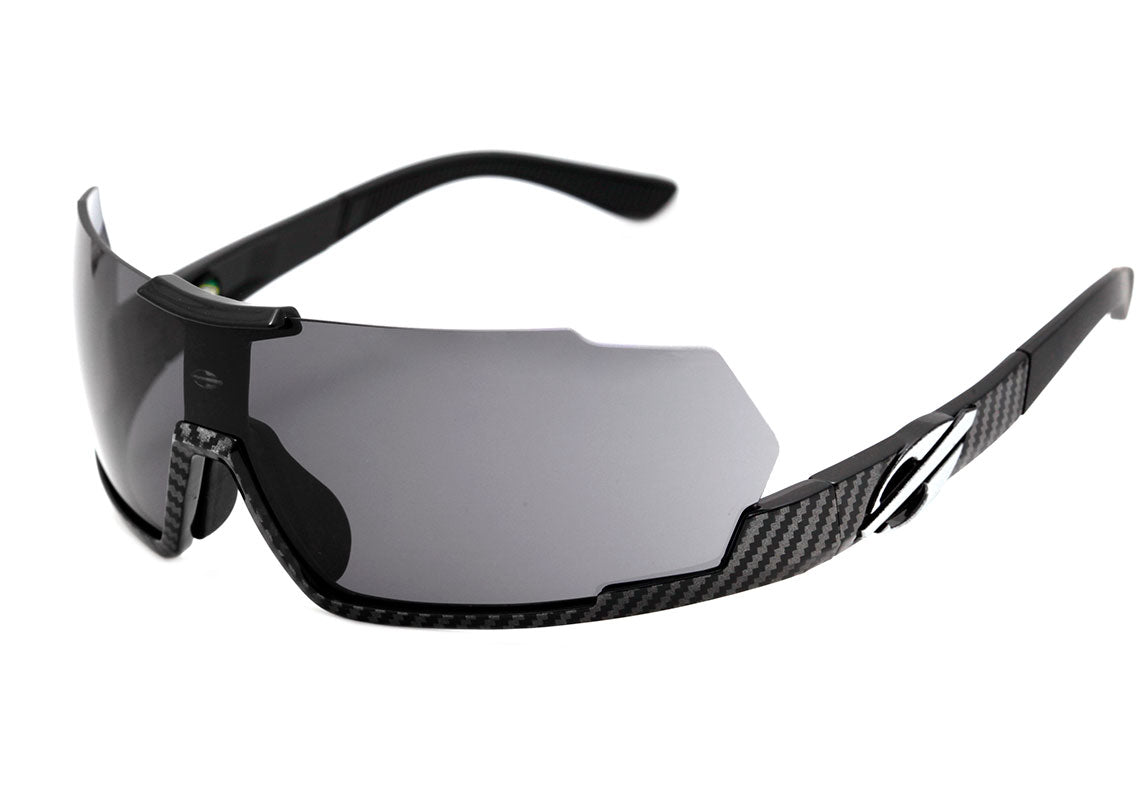Óculos de Sol Mormaii Predator Preto e Cinza Brilho / Cinza Unico - 72 mm