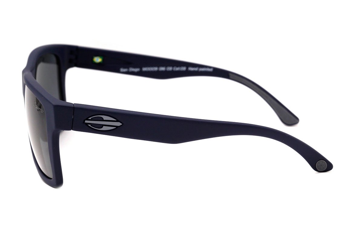 Óculos de Sol Mormaii San Diego Azul Fosco / Cinza Polarizado Unico - Lente 5,5 cm