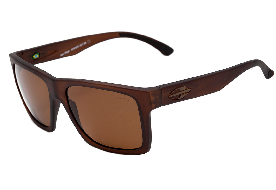 Óculos de Sol Mormaii San Diego Marrom Translúcido Fosco/ Marrom Polarizado