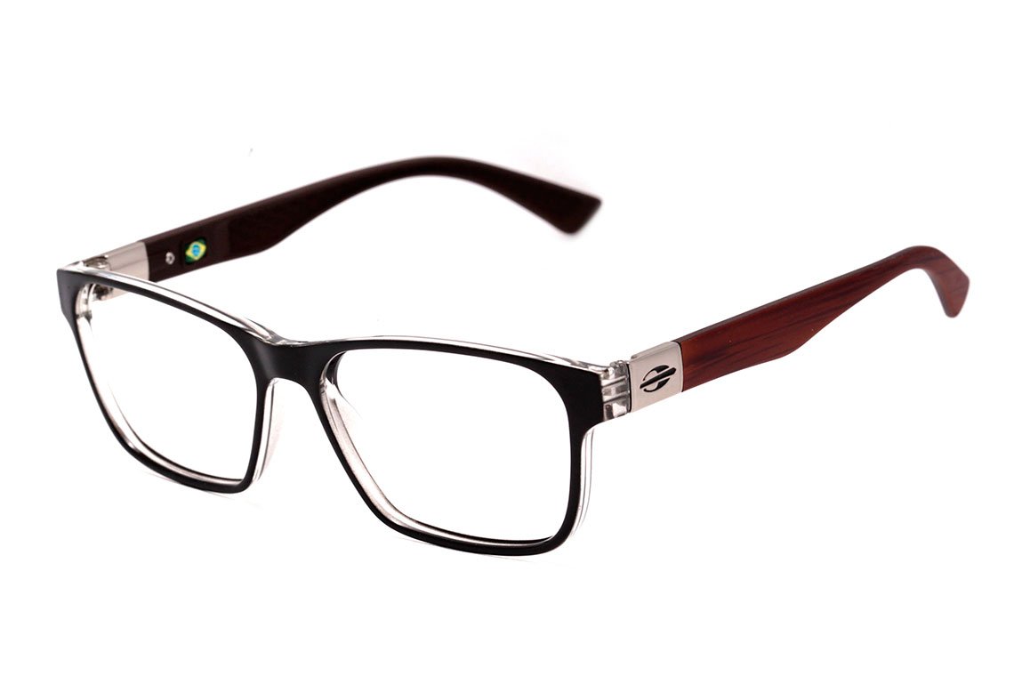 Mormaii Seul Preto Brilho e Marrom Fosco - Lente 5,4 cm - Grau