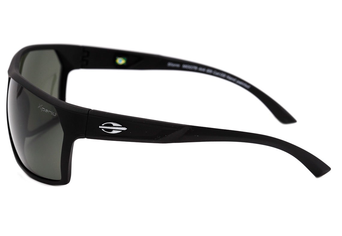 Mormaii Storm Preto Fosco / Verde G15 Polarizado Unico - Lente 6,0 cm - Sol