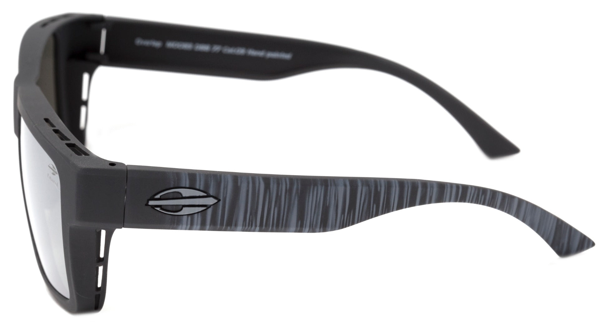 Óculos de Sol Mormaii Overlap De Sobreposição Cinza Fosco / Prata Espelhado Polarizado Unico - Lente 5,2 cm