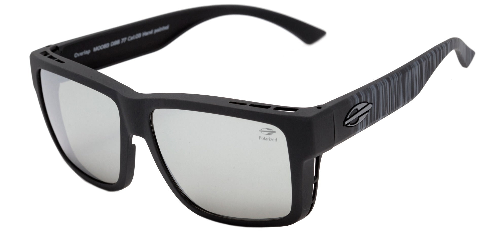 Óculos de Sol Mormaii Overlap De Sobreposição Cinza Fosco / Prata Espelhado Polarizado Unico - Lente 5,2 cm