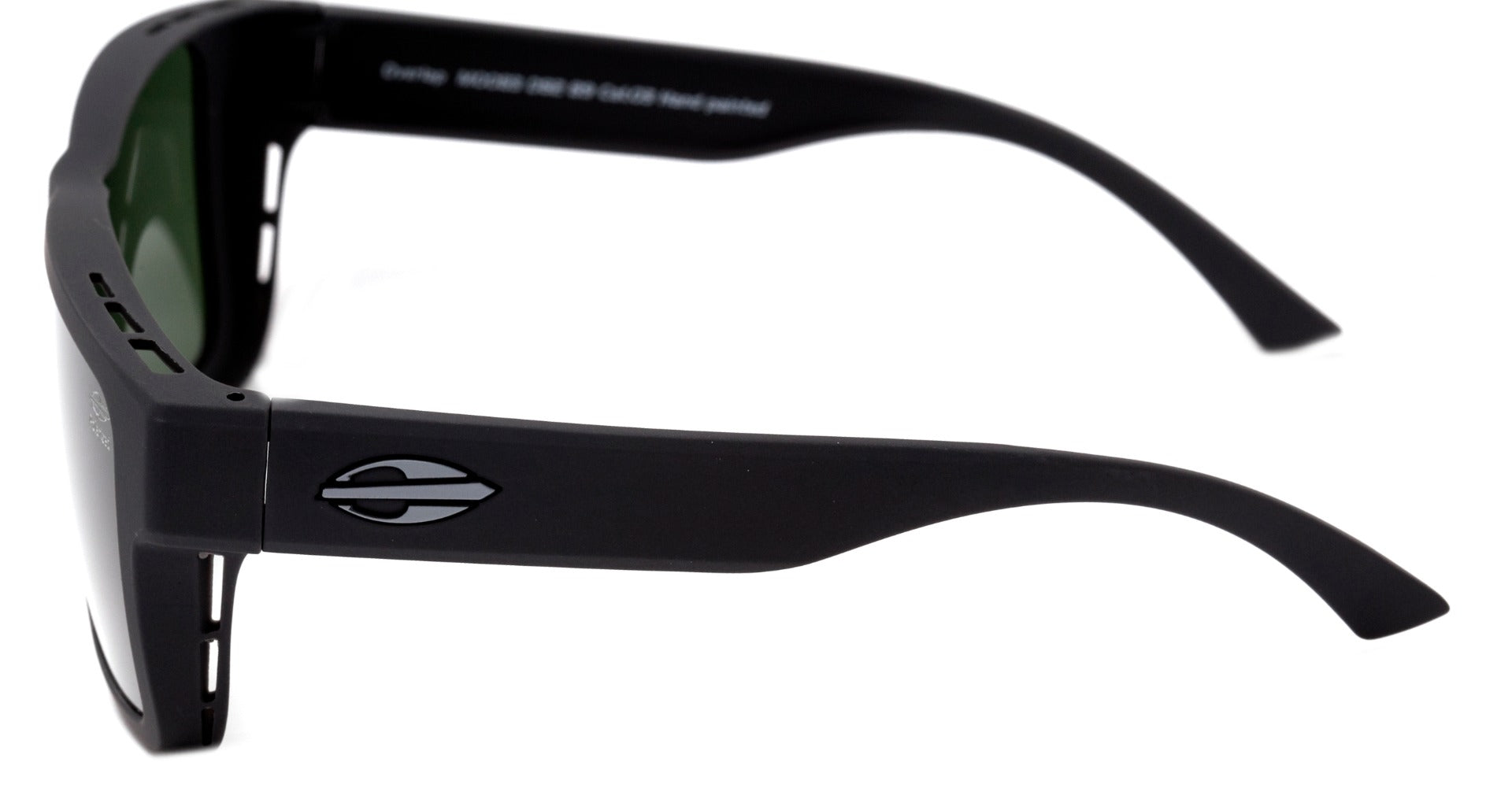 Óculos de Sol Mormaii Overlap de Sobreposição Cinza Fosco / Verde G-15 Polarizado Unico - Lente 5,8 cm