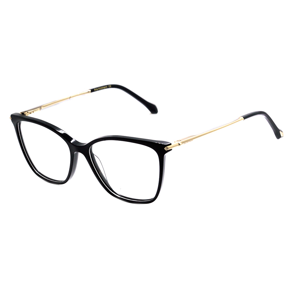 Ana Hickmann AH 6373 A01 Preto Brilho e Dourado Brilho - Lente 5,5 cm