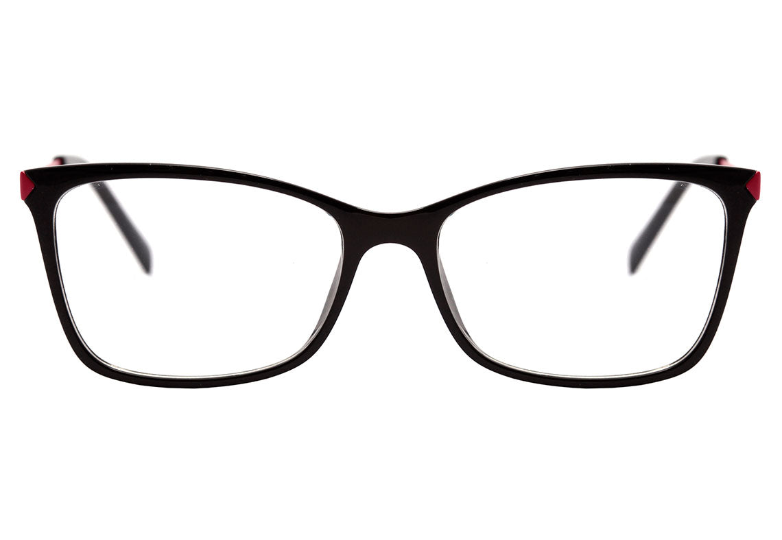 Atitude AT 6221 I A01 Preto Brilho e Vermelho Fosco - Lente 5,3 cm - Grau