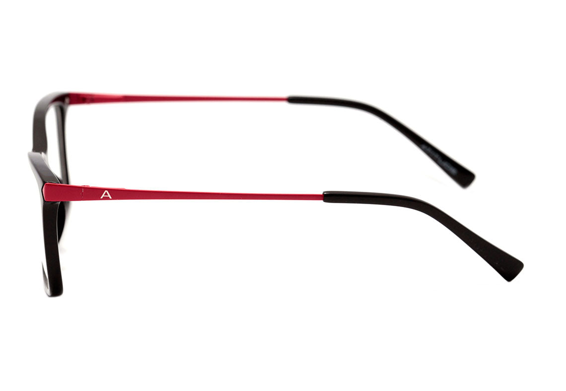 Atitude AT 6221 I A01 Preto Brilho e Vermelho Fosco - Lente 5,3 cm - Grau