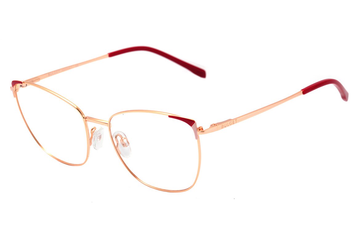 Bulget BG 1632 04C VERMELHO E DOURADO BRILHO Lente 5,2 cm - Grau