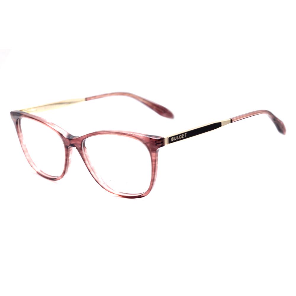 Bulget BG 6360 E01 Vinho Mesclado e Dourado Brilho - Lente 5,3 cm