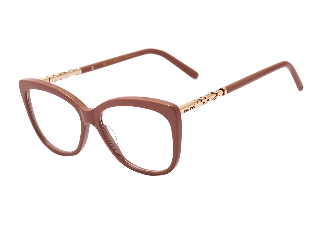 Óculos de Grau Colcci C6118 Nude Brilho - 54 mm