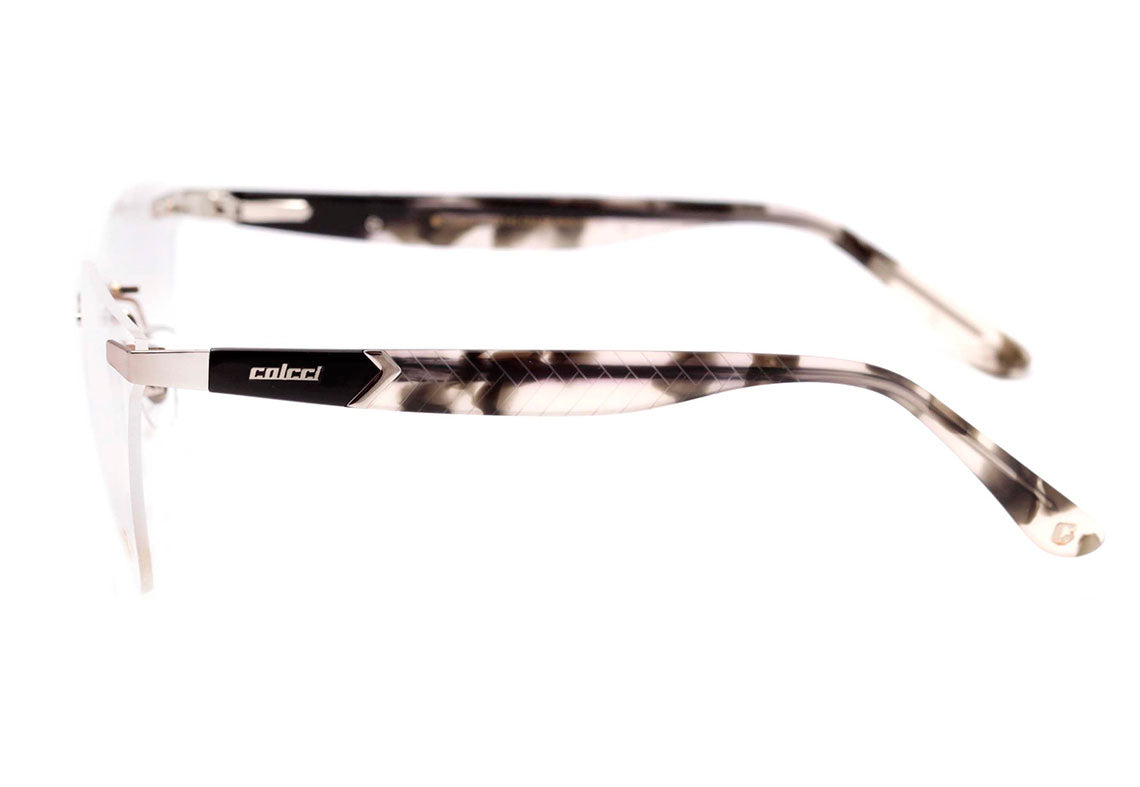 Colcci Clara Prata e Preto Mesclado Brilho - Lente 5,8 cm