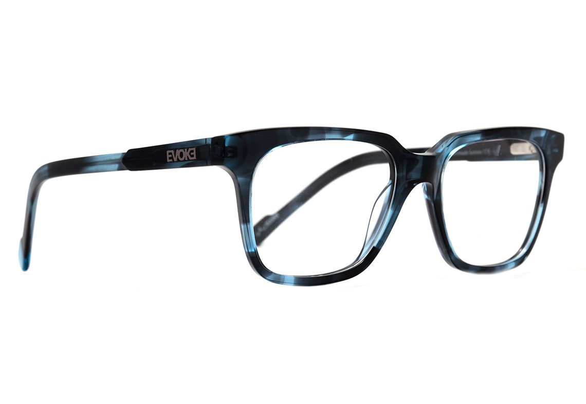 Evoke Clip On Square E01 Demi Blue Gun 53 mm - Grau
