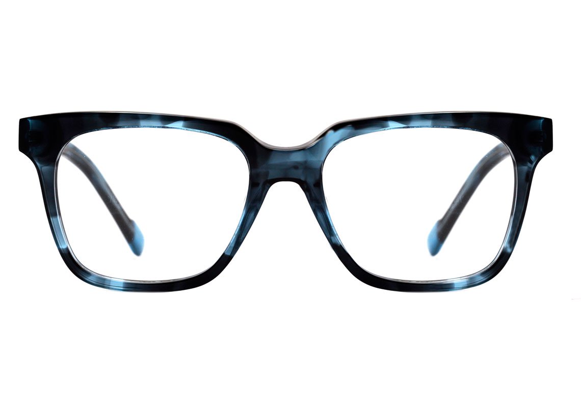 Evoke Clip On Square E01 Demi Blue Gun 53 mm - Grau