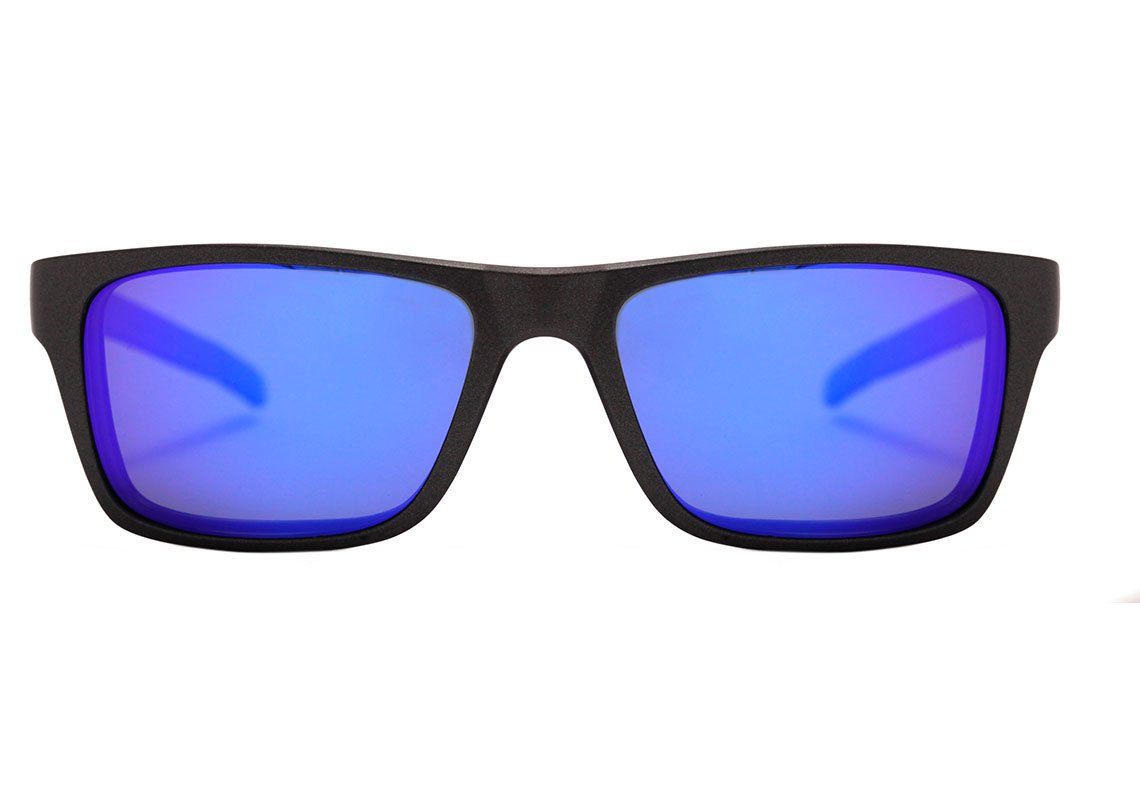 Óculos de Grau HB 93160 Switch Clip On Matte Graphite / Blue Chrome Polarized - 53 mm