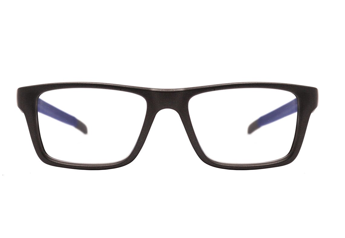 Óculos de Grau HB 93160 Switch Clip On Matte Graphite / Blue Chrome Polarized - 53 mm