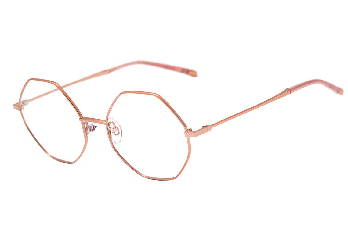 Hickmann HI 1063 S 01A Dourado e Rosê brilho 52 mm