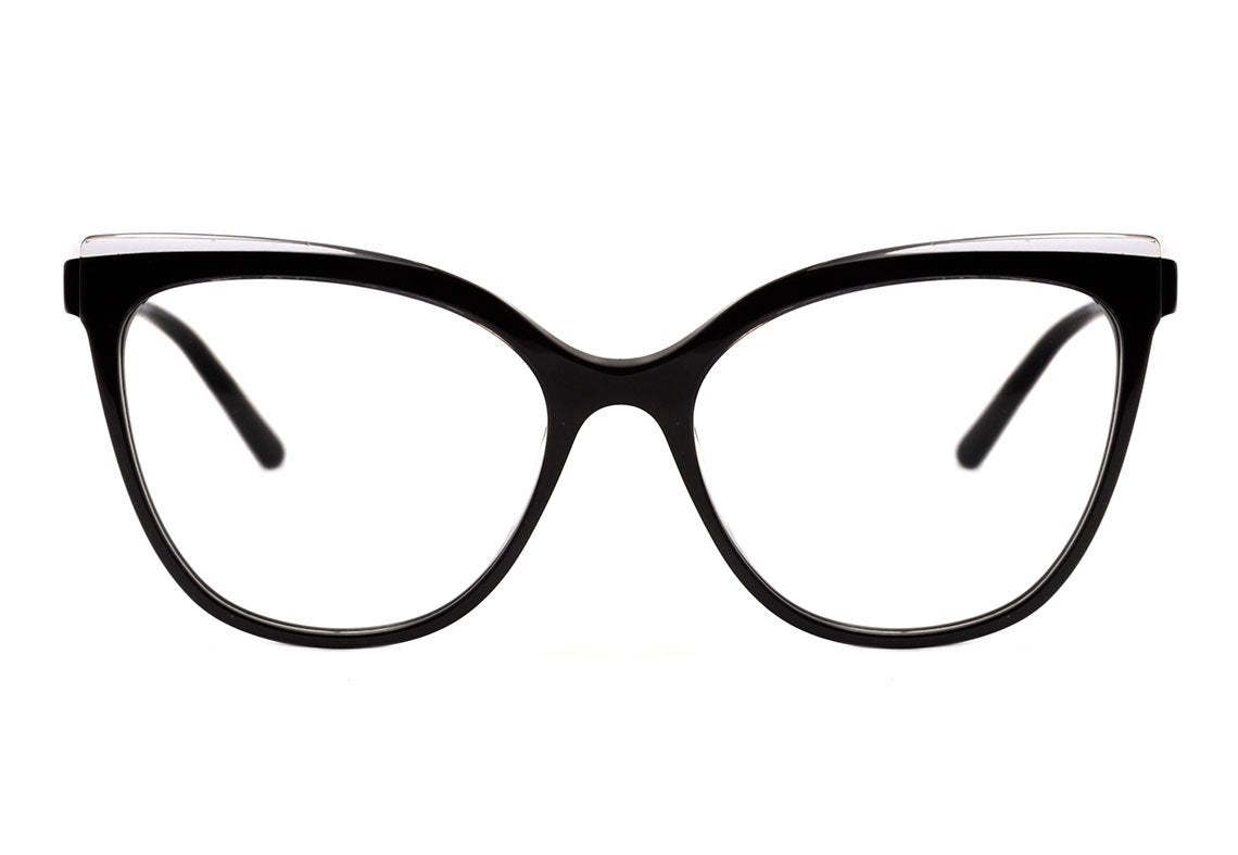 Hickmann HI 6163 H01 Preto e Dourado Brilho - Lente 5,4 cm