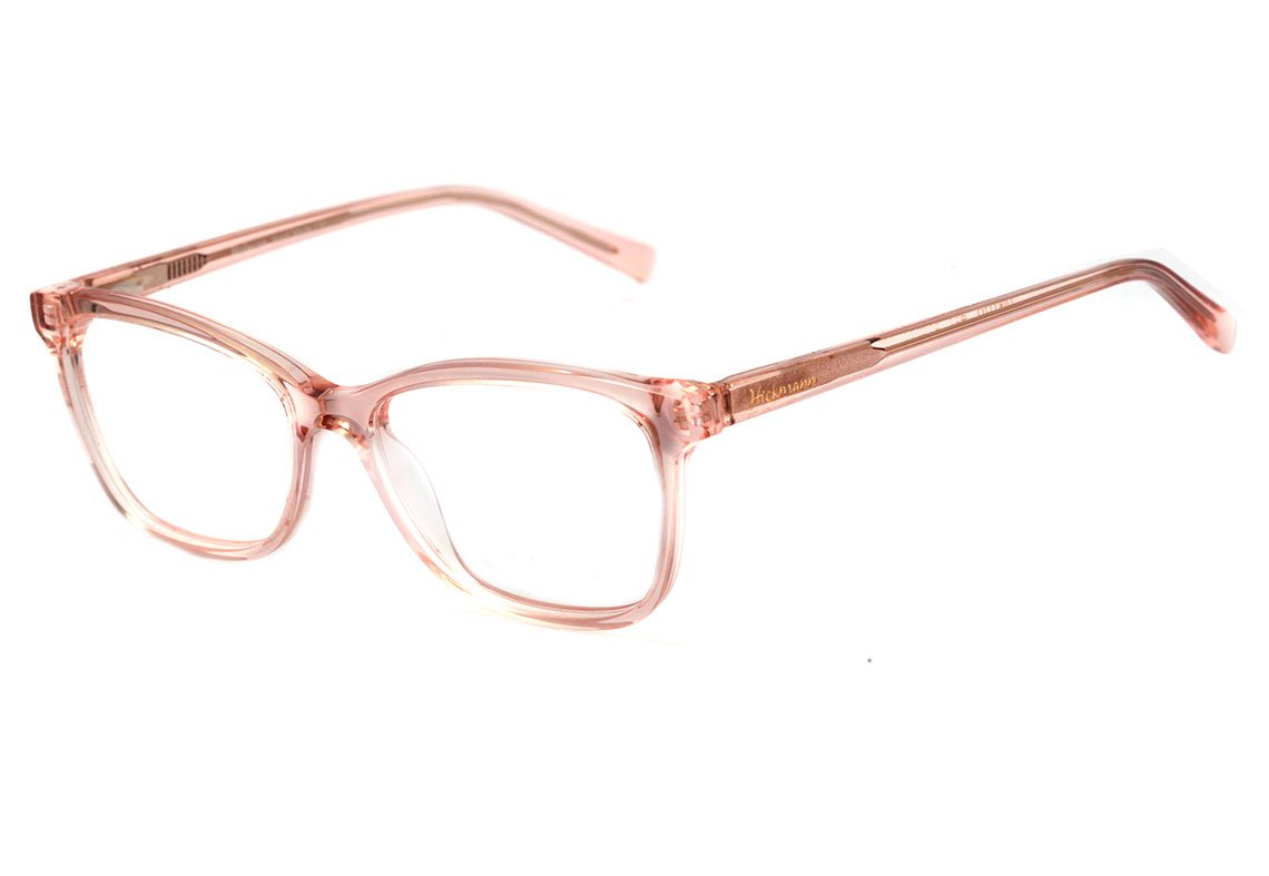 Óculos de Grau Hickmann Teen HI 6111 Y T01 Nude Translúcido Brilho - Lente 5,1 cm