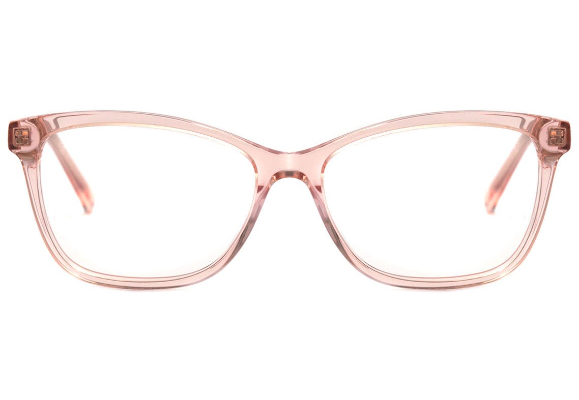 Óculos de Grau Hickmann Teen HI 6111 Y T01 Nude Translúcido Brilho - Lente 5,1 cm