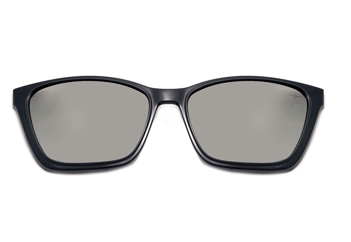 Mormaii Swap 3 Clip On Azul Brilho / Cinza Espelhado Polarizado - Lente 5,7 cm - Grau