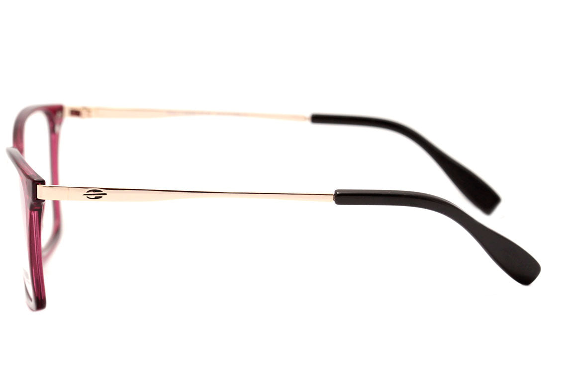 Mormaii Swap 3 Clip On Vinho Translúcido Brilho / Cinza Degradê Polarizado - Lente 5,7 cm - Grau