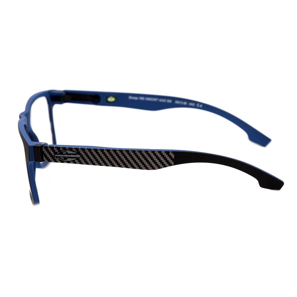 Mormaii Swap NG Clip On Preto e Azul Fosco / Prata Espelhado Polarizado - Lente 5,6 cm