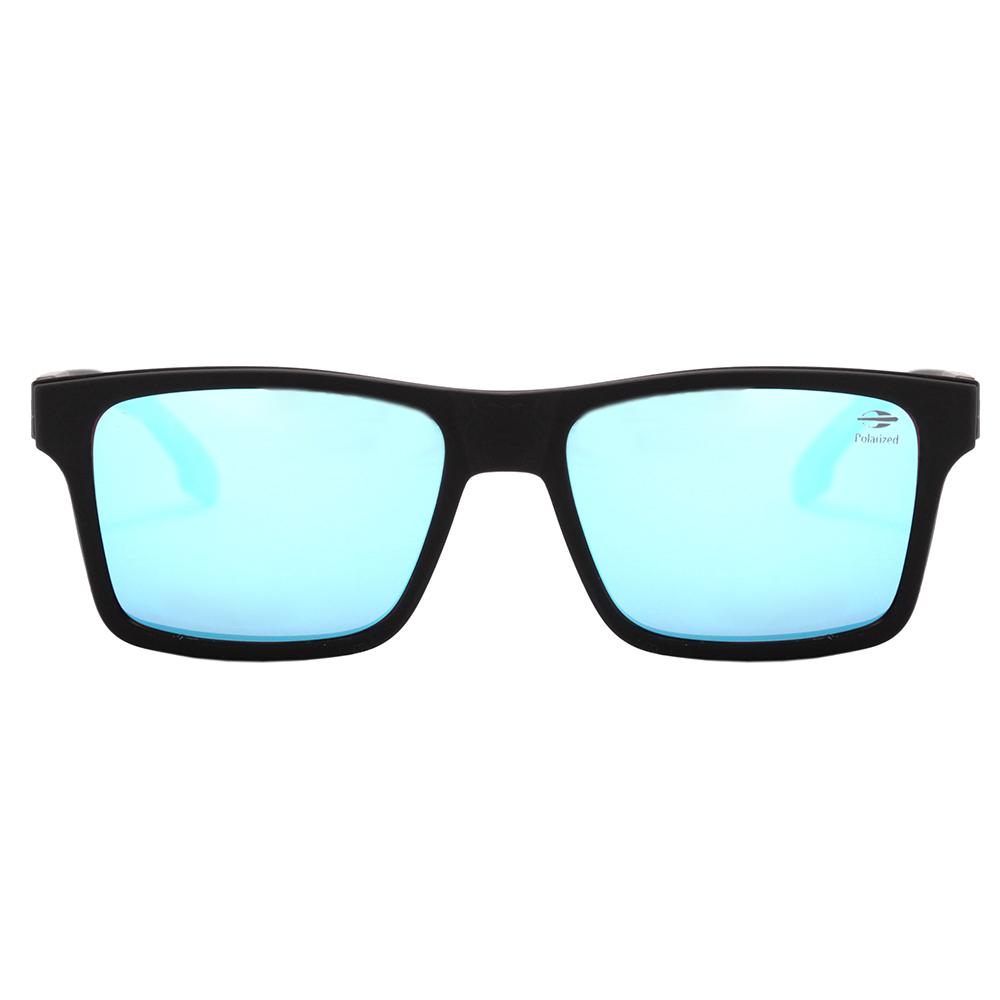 Mormaii Swap NG Clip On Preto Fosco / Azul Espelhado Polarizado - Lente 5,6 cm