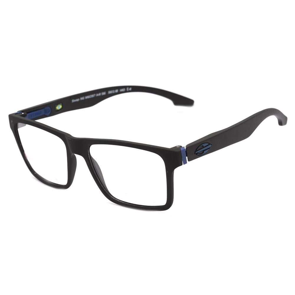 Mormaii Swap NG Clip On Preto Fosco / Azul Espelhado Polarizado - Lente 5,6 cm