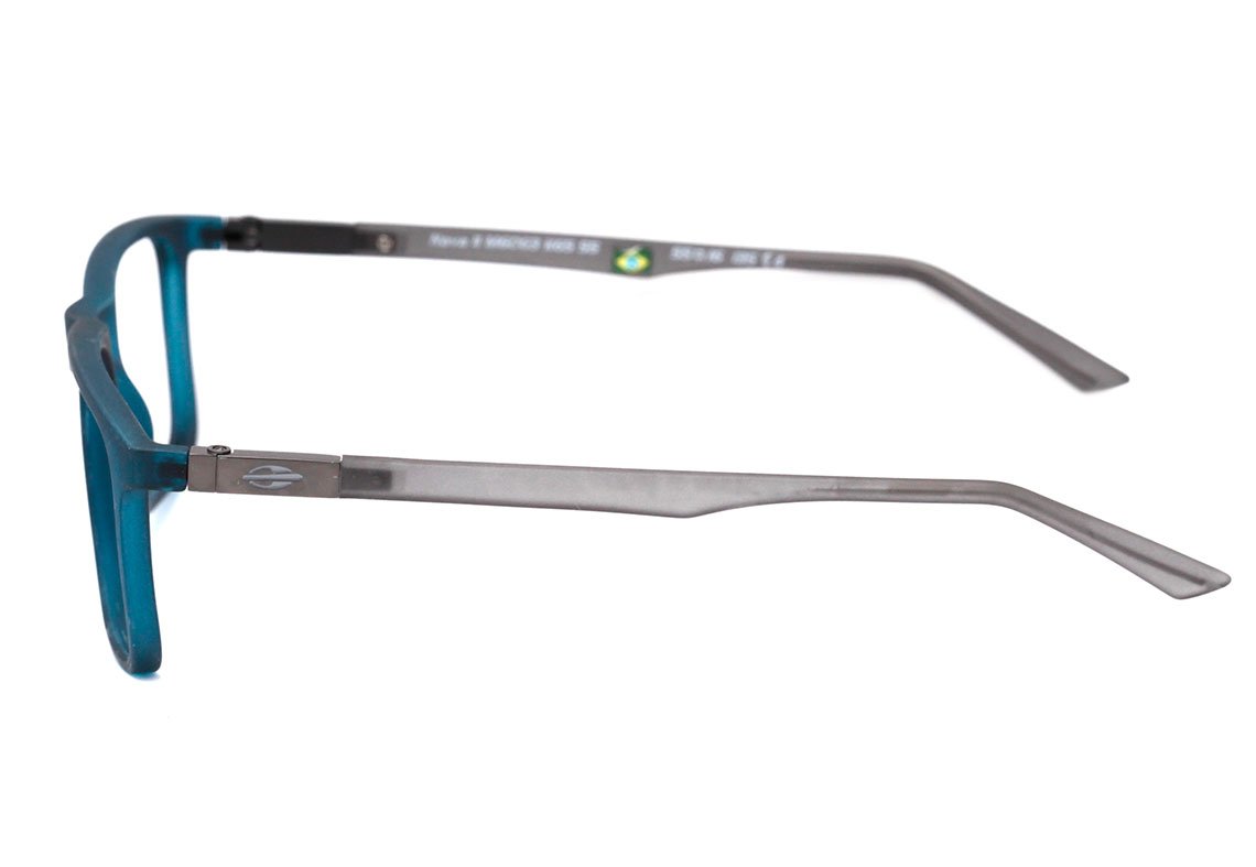 Óculos de Grau Mormaii Nava II PRETO E AZUL FOSCO Lente 5,5 cm
