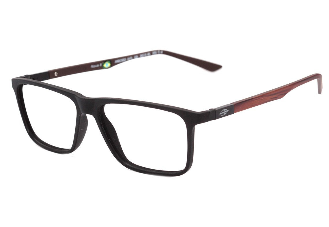 Mormaii Nava II Preto e Marrom Fosco - Lente 5,5 cm - Grau