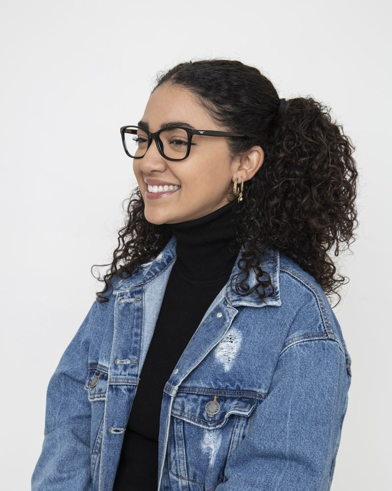 Wee W0150 A01 Preto Brilho - 56 mm - Grau