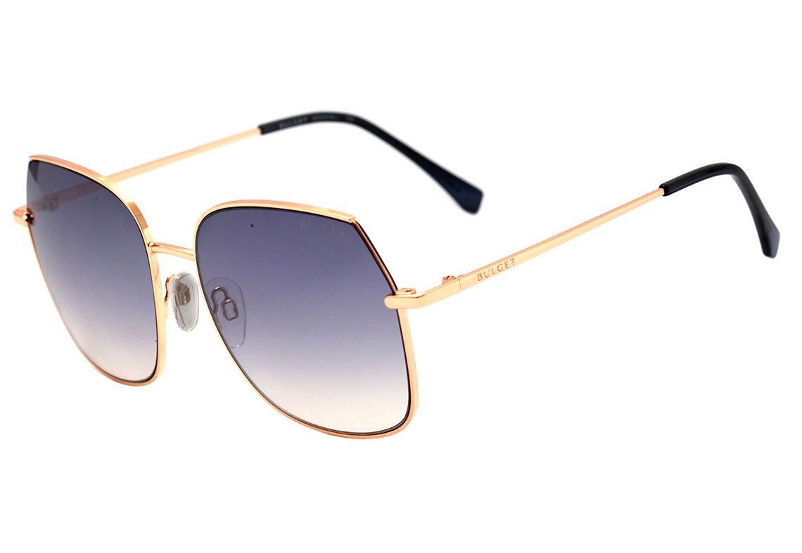 Óculos de Sol Bulget BG 3258 01A DOURADO BRILHO/ AZUL DEGRADÊ Lente 5,8 cm