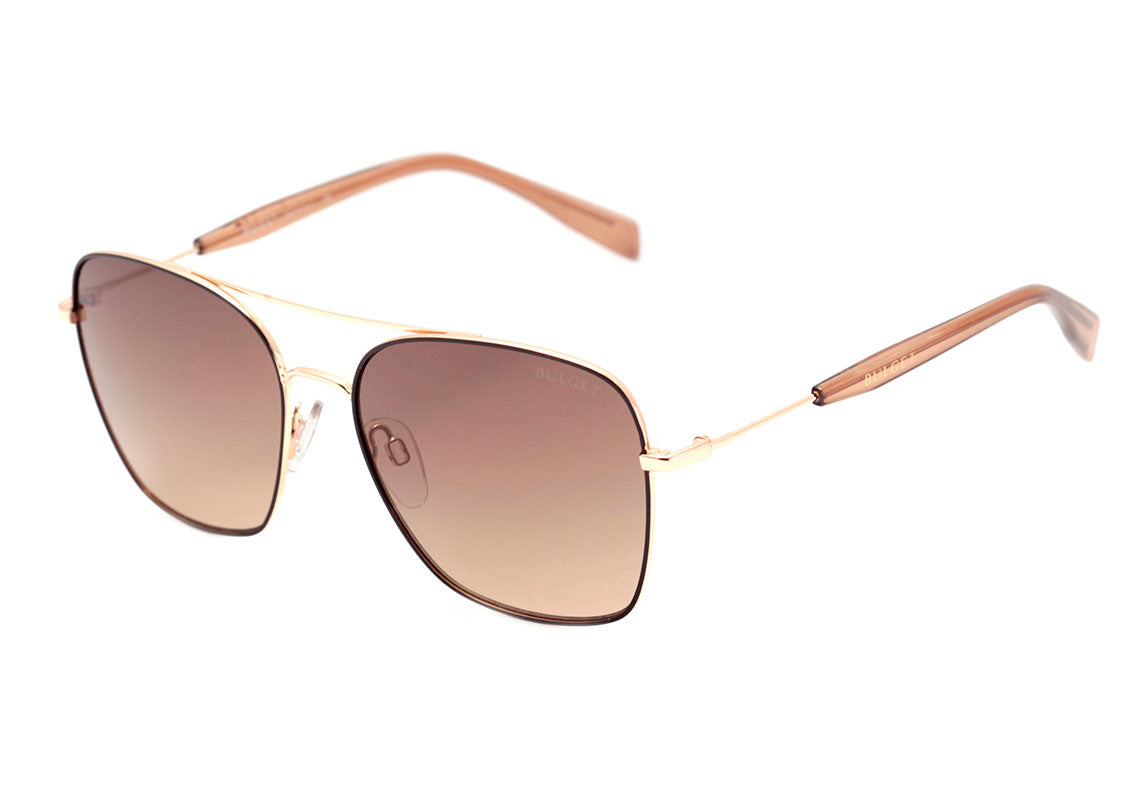 Bulget BG 3276 01A Marrom e Dourado Brilho / Marrom Degradê - Lente 5,8 cm