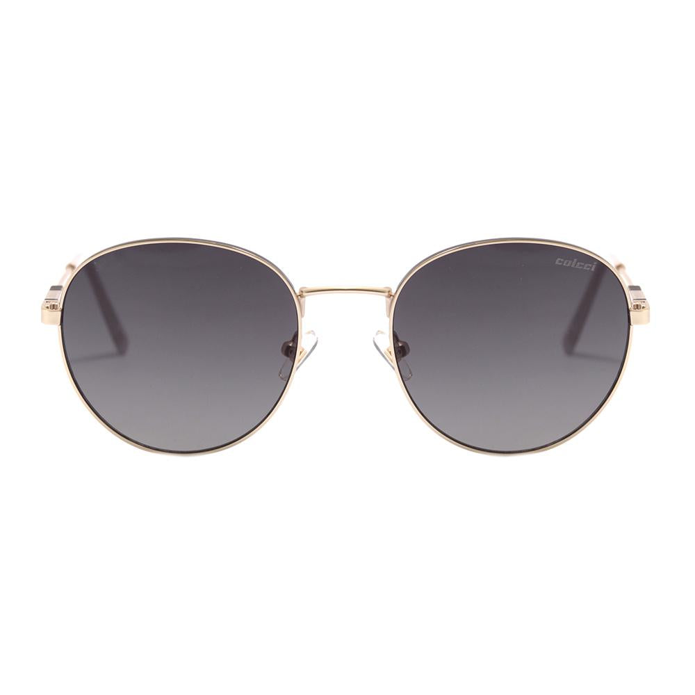 Colcci C0162 Preto Brilho e Dourado Fosco / Cinza Degradê - Lente 5,5 cm