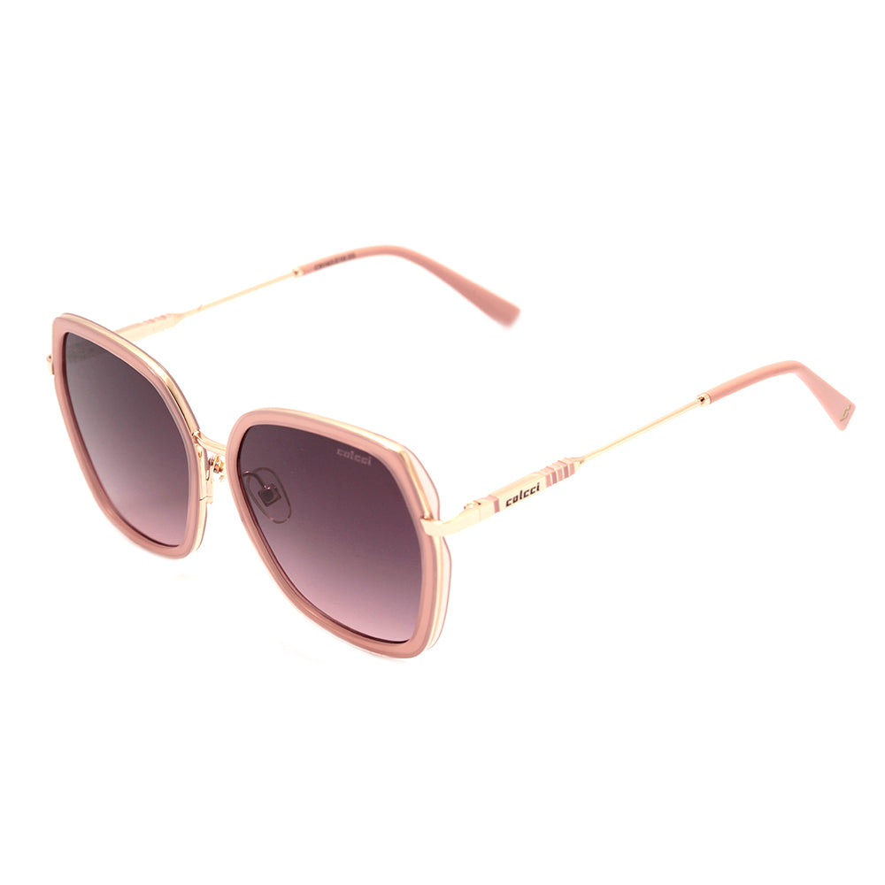 Colcci C0163 Rosa Translúcido Brilho / Cinza e Rosa Degradê - Lente 5,7 cm