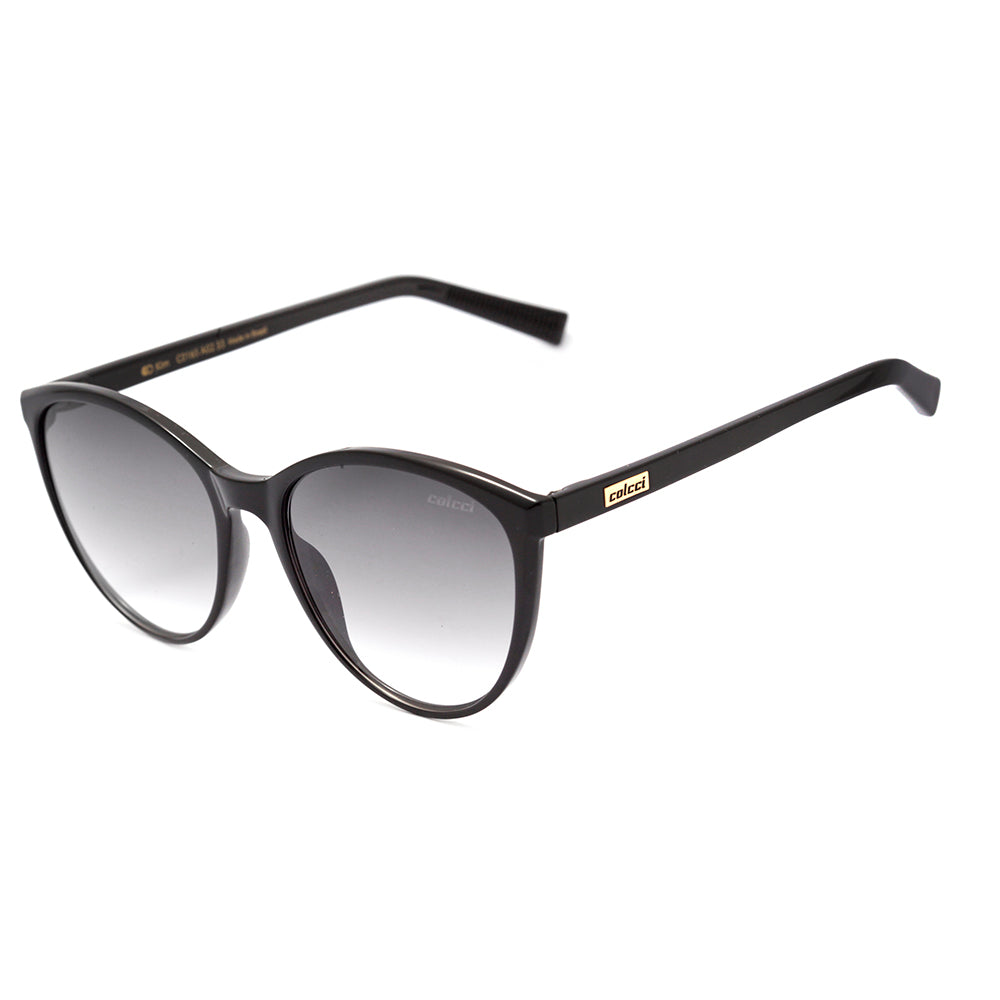 Colcci Kim Preto Brilho / Cinza Degradê - 55 mm