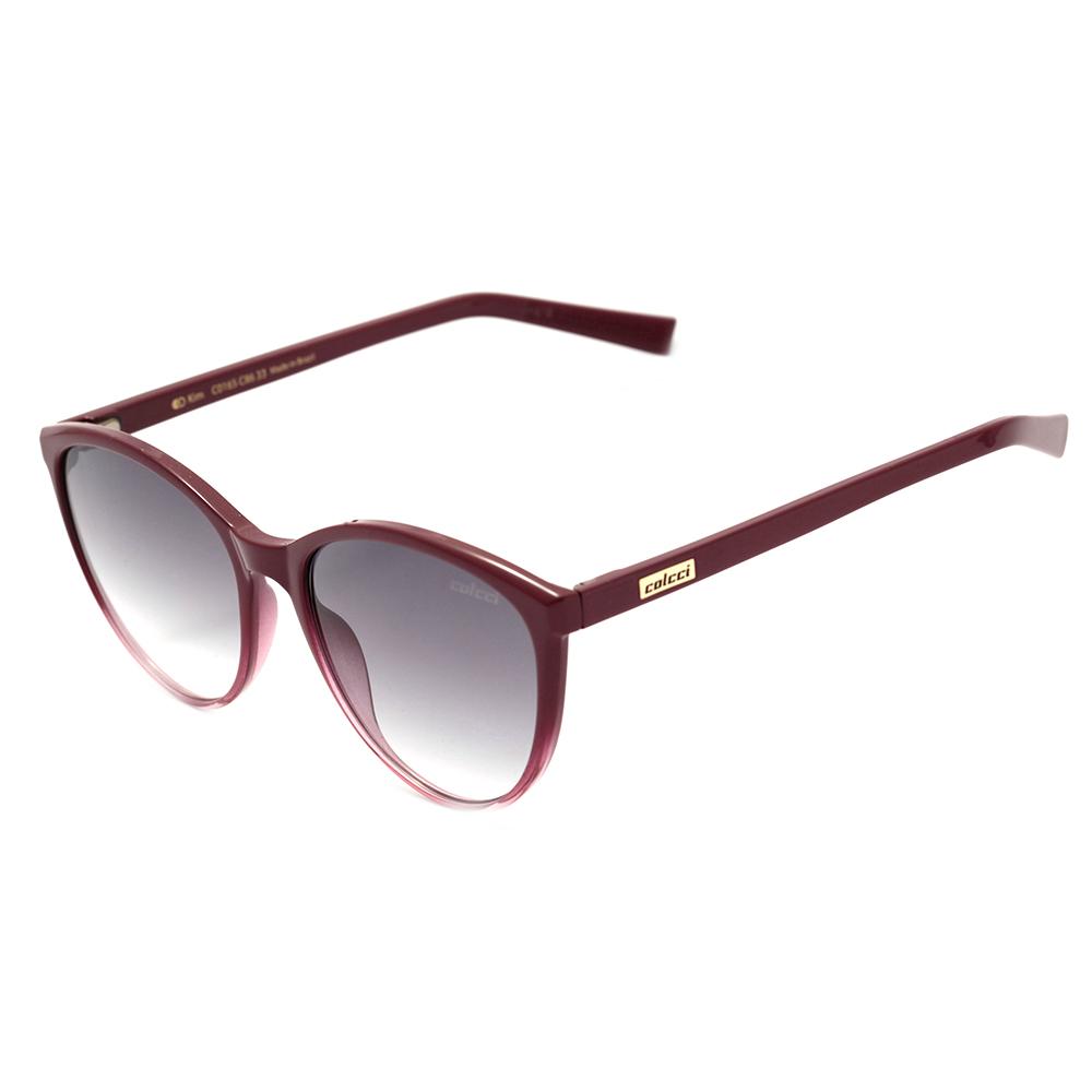 Colcci Kim Vinho Degradê Brilho / Cinza Degradê Unico - 55 mm