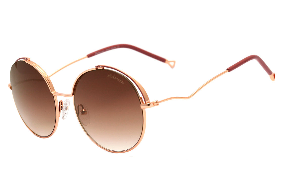 Hickmann HI 3097 01A Dourado Brilho / Marrom Degradê - 55 mm