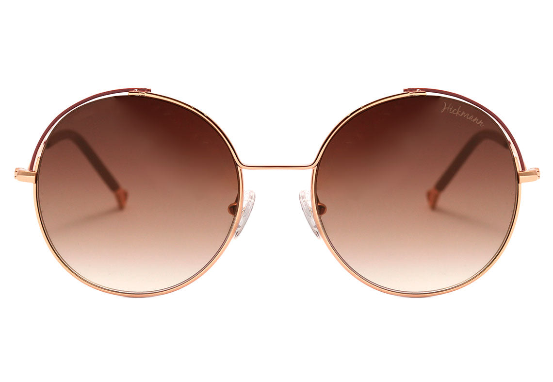 Hickmann HI 3097 01A Dourado Brilho / Marrom Degradê - 55 mm