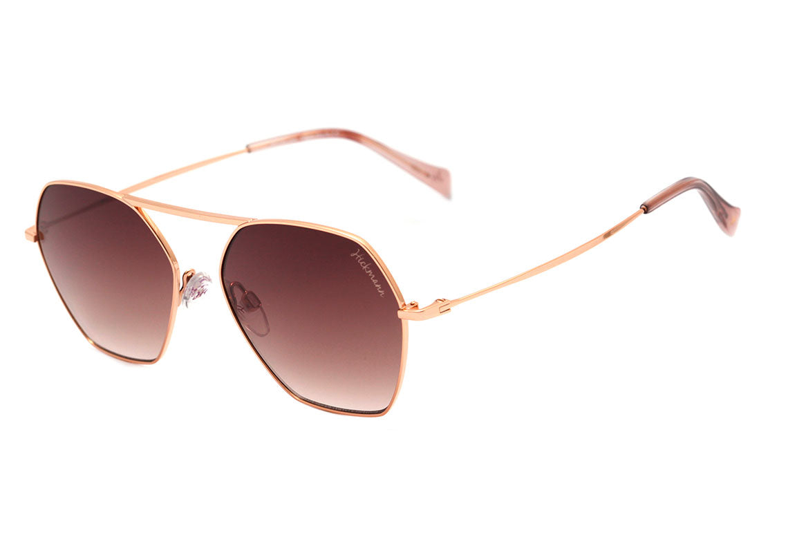 Hickmann HI 3105 04A Dourado Brilho / Marrom Degradê - Lente 5,4 cm