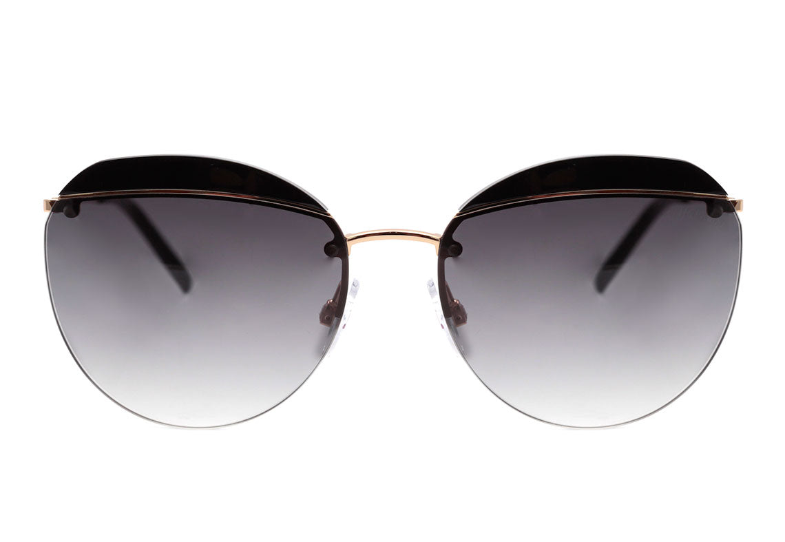 Hickmann HI 3108 A01 Preto e Dourado Brilho / Cinza Degradê - Lente 5,7 cm