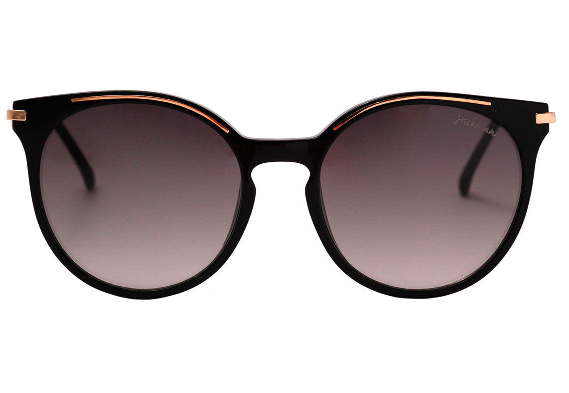 Óculos de Sol Hickmann HI 9089 I A01 PRETO E DOURADO BRILHO/ PRETO DEGRADÊ Lente 5,1 cm