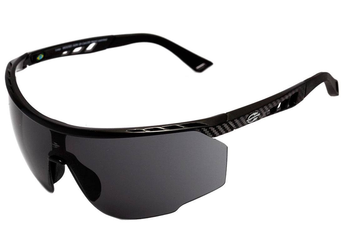Óculos de Sol Mormaii Leap Preto e Cinza Brilho / Cinza Unico - Lente 5,3 cm