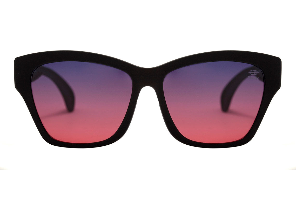 Mormaii Overlap 2 De Sobreposição Preto Fosco / Roxo e Vermelho Degradê Polarizado Unico - Lente 5,5 cm