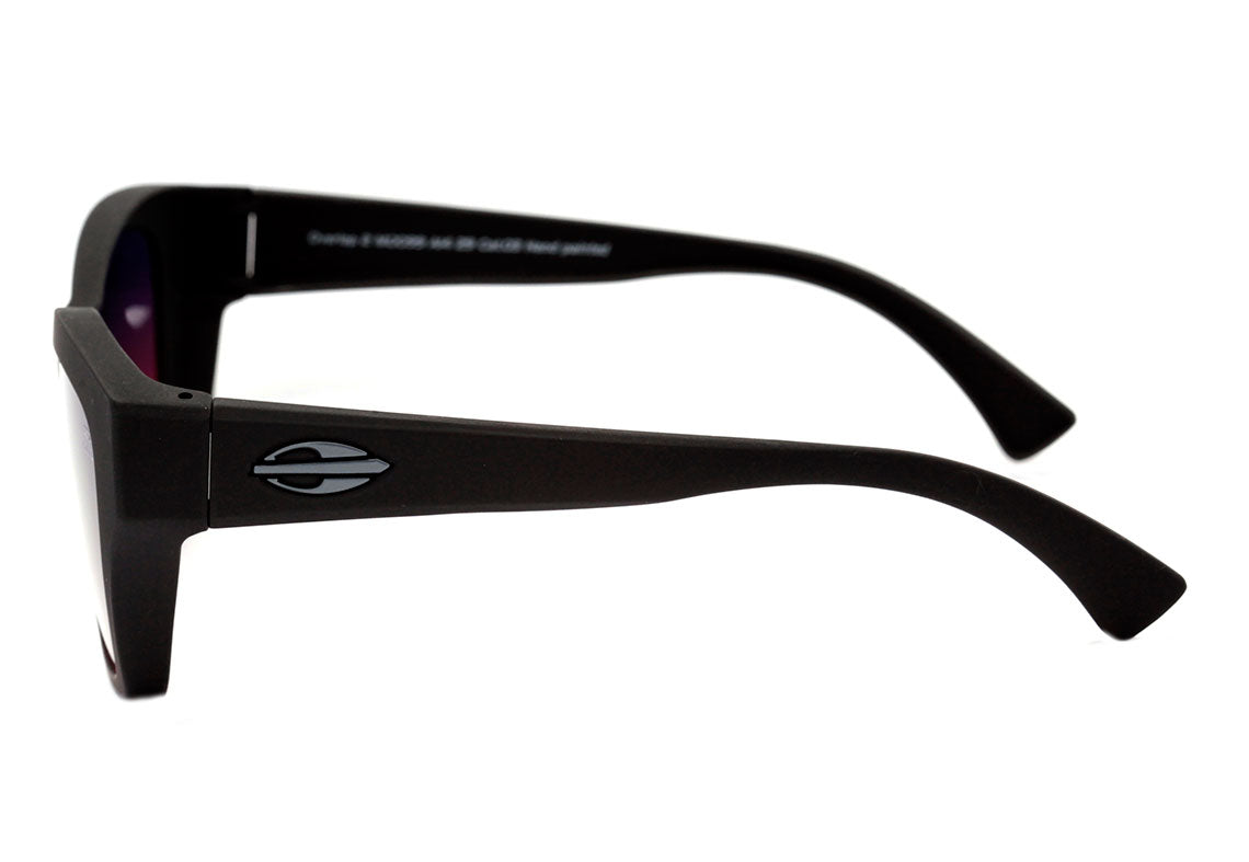 Mormaii Overlap 2 De Sobreposição Preto Fosco / Roxo e Vermelho Degradê Polarizado Unico - Lente 5,5 cm